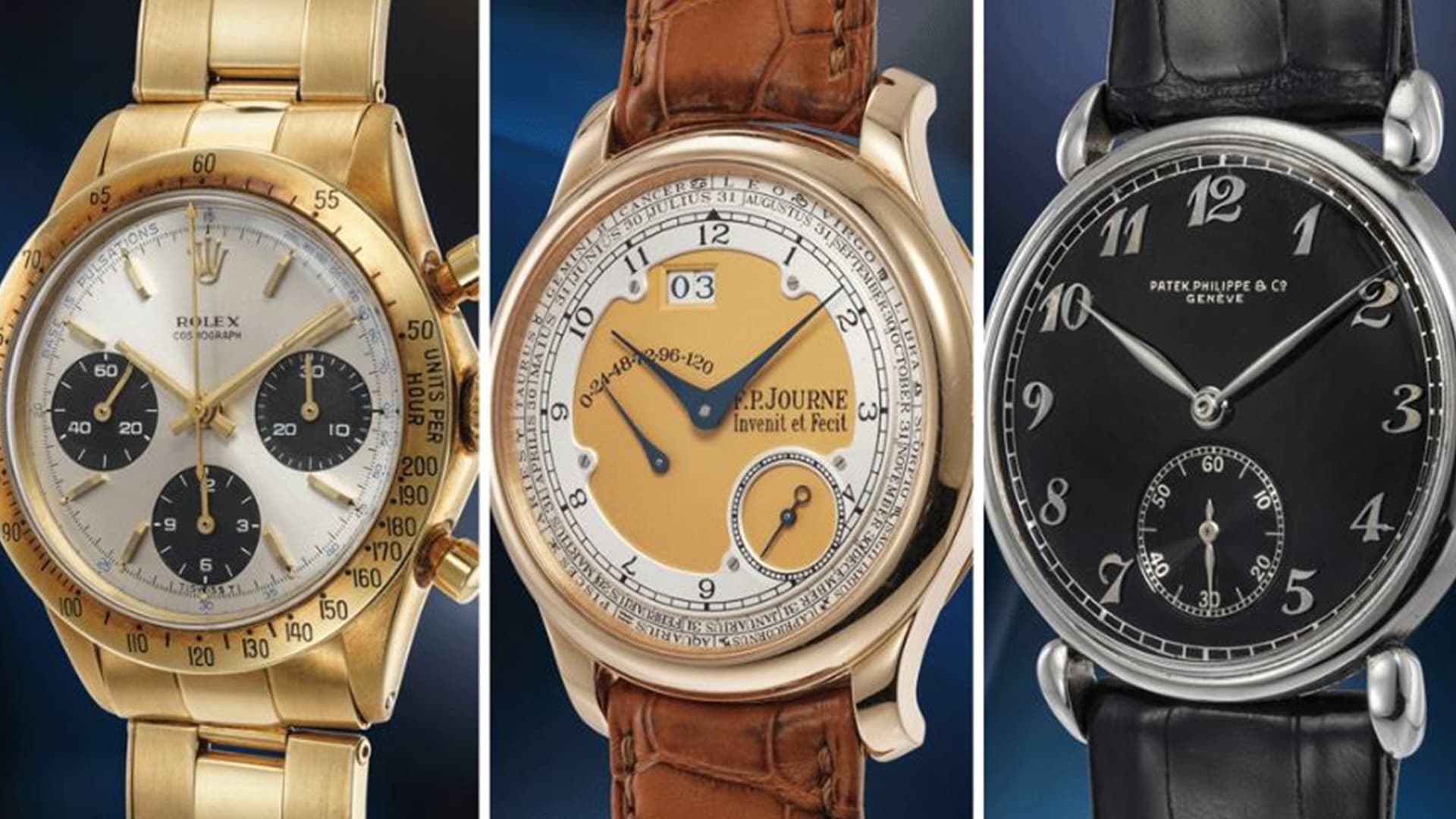 Phillips đã thu về 61,6 triệu USD từ Rolex, Patek Philippe và Audemars Piguet tại phiên đấu giá